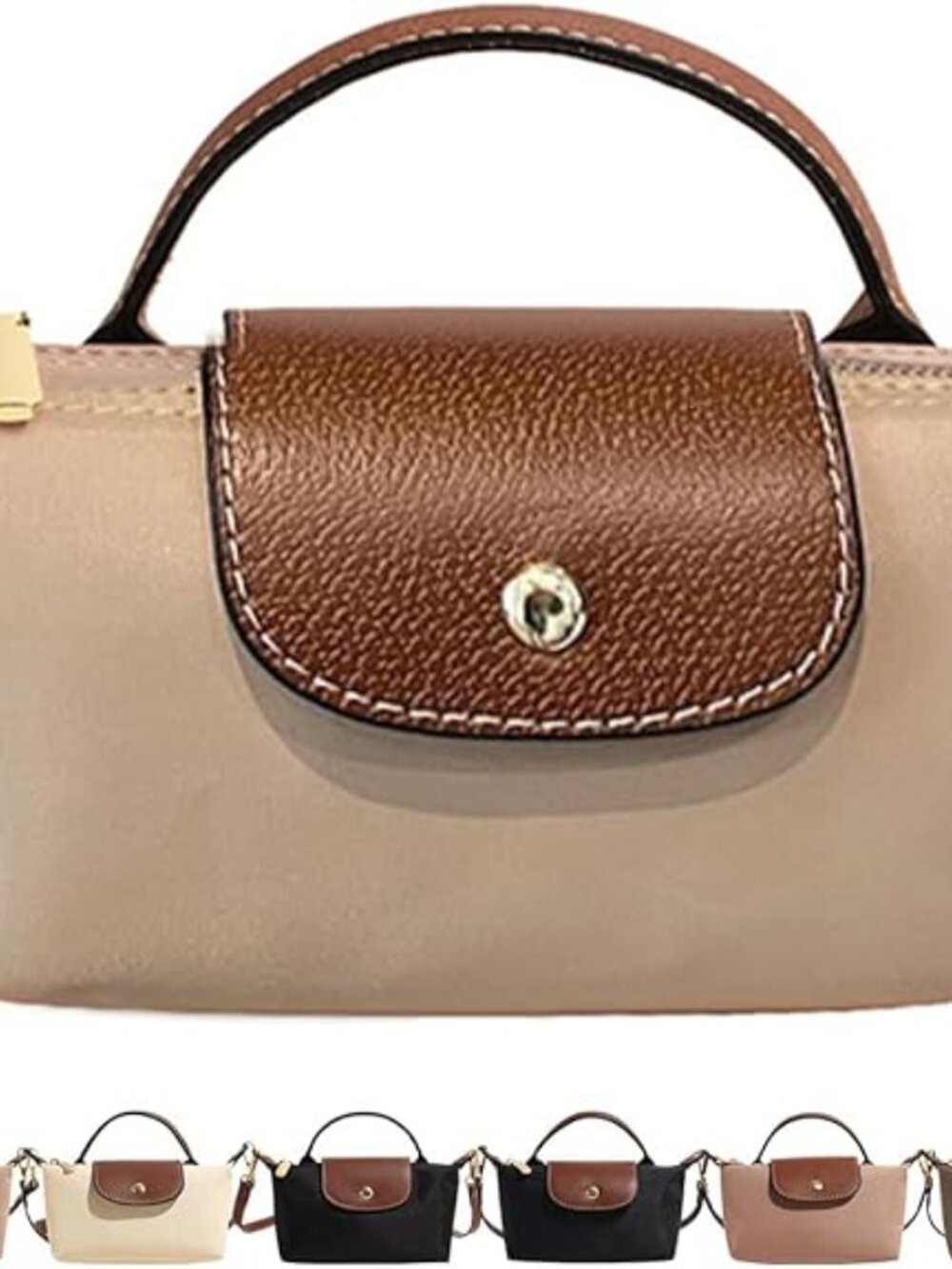 Mini Crossbody Bag for Women Shoulder Purse ~Black Khaki Beige - Picture 4 of 13